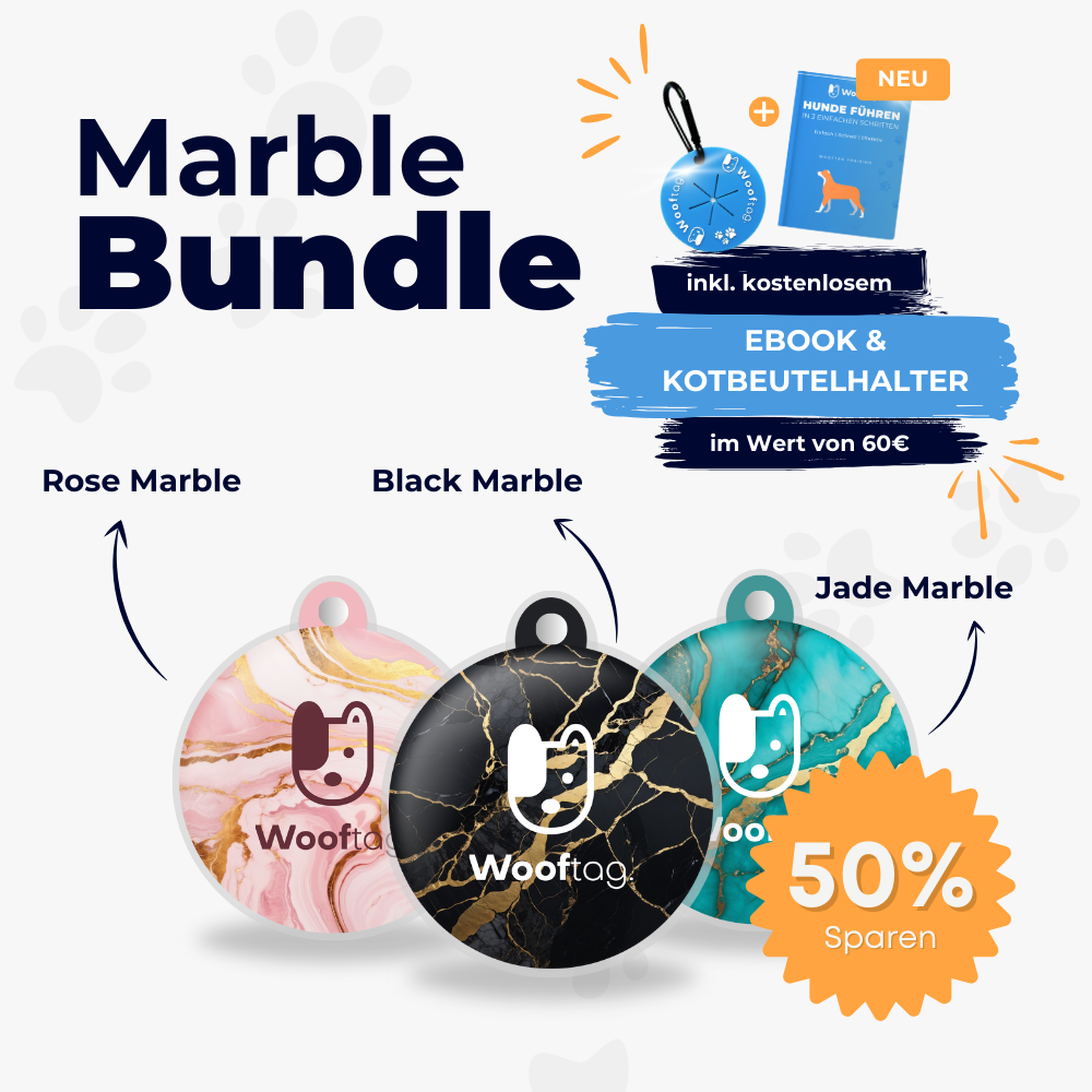 Wooftag Marble Bundle - for your pack or as a gift.