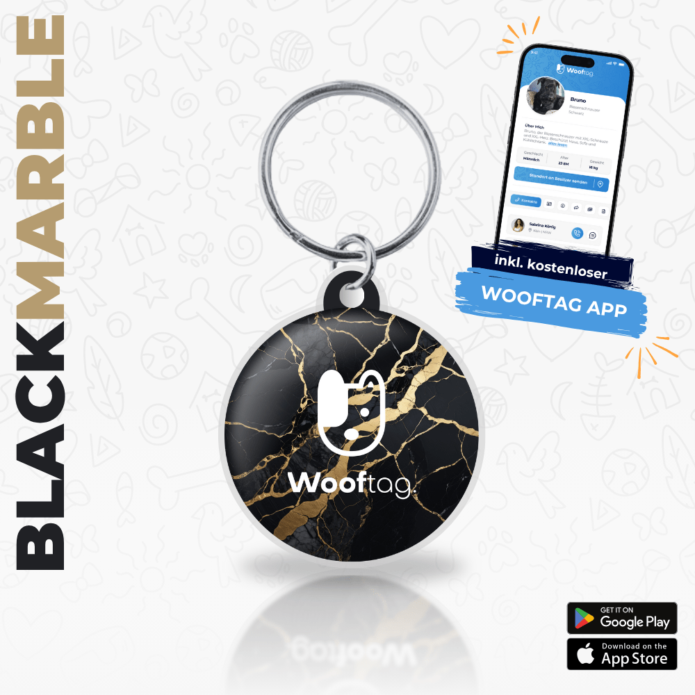 Wooftag® - Black Marble - Wooftag