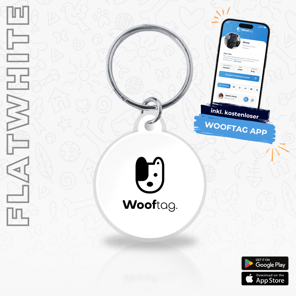 Wooftag® - Flat White - Wooftag