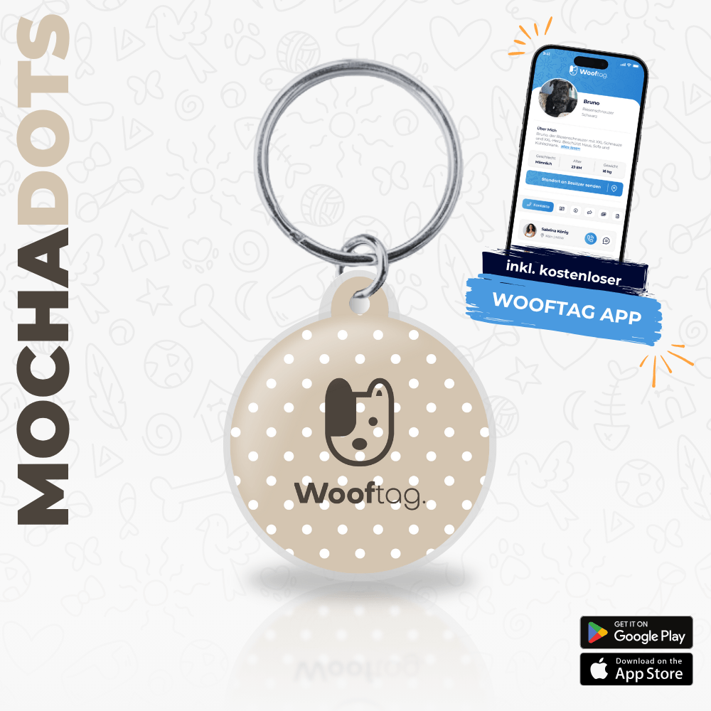Wooftag® - Mocha Dot - Wooftag