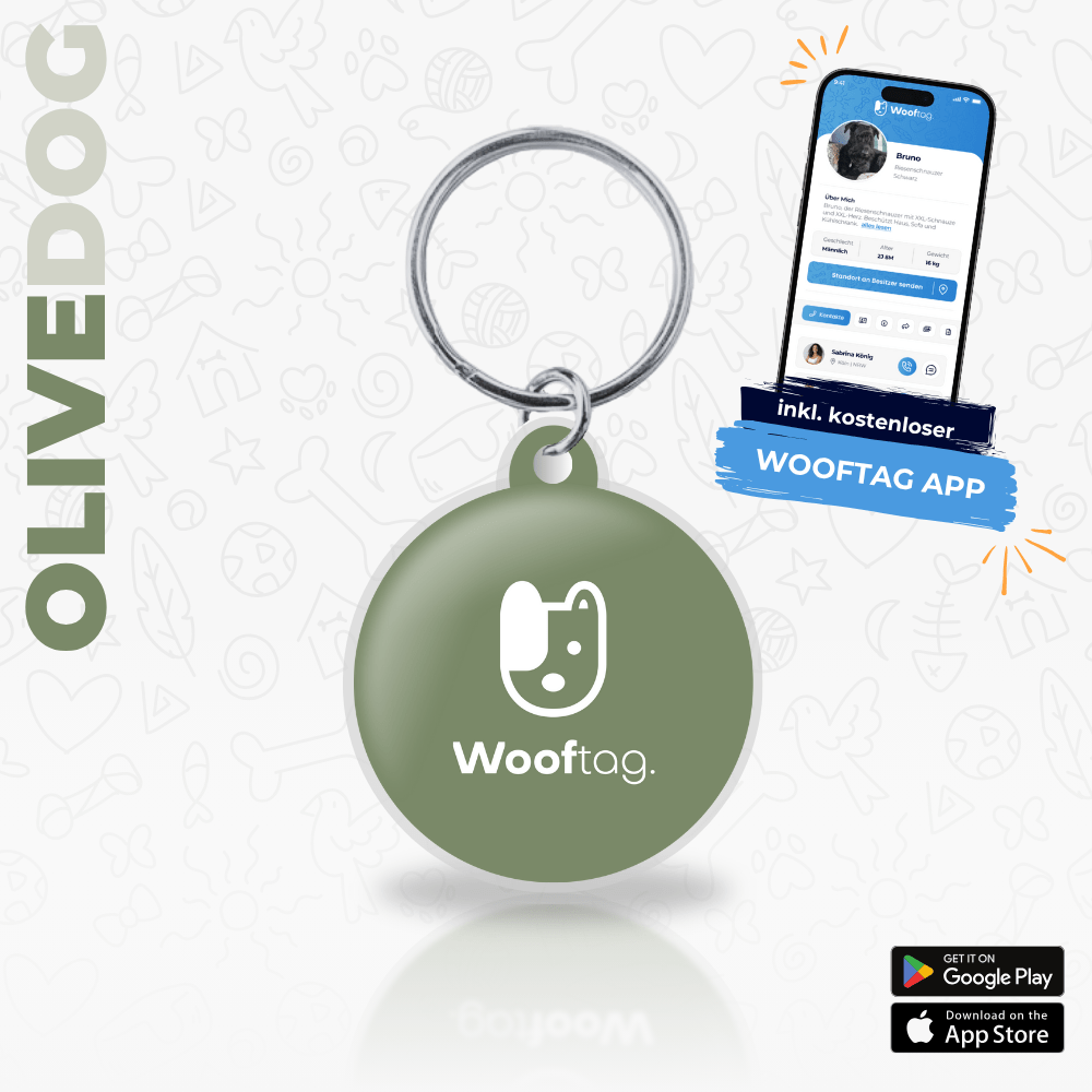 Wooftag® - Olive Dog - Wooftag
